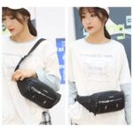 Waterproof Sling Crossbody Bag for Men & Women | Anti-Theft Chest & Waist Bag with Adjustable Strap | Lightweight Travel, Hiking, Cycling & Daily Use Side Bag(Black) - Image 4