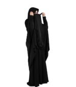 Mehar Hijabs Safia Face Mask Long Hijab for Women – Full Coverage Khimar with Integrated Niqab Style Long Face Mask Scarf - Image 4