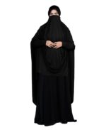 Mehar Hijabs Safia Face Mask Long Hijab for Women – Full Coverage Khimar with Integrated Niqab Style Long Face Mask Scarf - Image 5