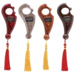 SayYes Prayer Beads Finger Counter for Pooja Meditation Prayer Japa Puja Mala Plastic Bead Portable Rotating Digital Counter (Brown) - Image 3