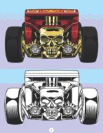 Hot Wheels Copy Colouring Book – Creative Colouring Book for Kids Age 4+ | Fun Car Designs to Colour, Boosts Creativity, Focus & Motor Skills - Image 4