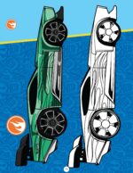 Hot Wheels Copy Colouring Book – Creative Colouring Book for Kids Age 4+ | Fun Car Designs to Colour, Boosts Creativity, Focus & Motor Skills - Image 9
