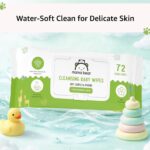 Amazon Brand - Mama Bear Cleansing Baby Wipes With Lid | 360 Wipes | 72 Wipes x 5 Packs | Dermatologically Tested | With Aloe Vera & Vitamin E | Alcohol-free | Paraben-free | Water-Based Formulation - Image 4