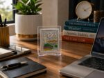999 Silver Plated Makka Madina Acrylic Frame for Car Dashboard Home Office Islamic Decorative Showpiece Muslim Gift Ramadan Eid Mubarak Islamic Wall Table Decor - Image 6