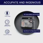 Plastic Large DIY Analog Wall Clock Kit | Frameless Modern 3D Wall Clock With Mirror Number Stickers For Home Living Room Bedroom Office Decoration (Gold) - Image 6