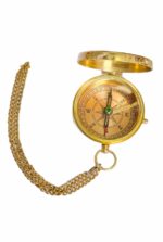 Alpha Kart Pocket Compass (2"), Camping Travelling Equipment, Boat Compass, Engraved Brass Compass with Wooden Box - Image 3