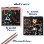 Skillmatics Scratch Art Book for Kids - Animals, Craft Kits & Supplies, 30+ Scratch Stickers, Travel Toys, DIY Kit, Gifts for Boys & Girls Ages 3, 4, 5, 6, 7, 8, Multicolour - Image 3