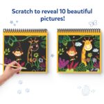 Skillmatics Scratch Art Book for Kids - Animals, Craft Kits & Supplies, 30+ Scratch Stickers, Travel Toys, DIY Kit, Gifts for Boys & Girls Ages 3, 4, 5, 6, 7, 8, Multicolour - Image 5