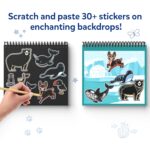 Skillmatics Scratch Art Book for Kids - Animals, Craft Kits & Supplies, 30+ Scratch Stickers, Travel Toys, DIY Kit, Gifts for Boys & Girls Ages 3, 4, 5, 6, 7, 8, Multicolour - Image 6