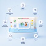 Tots & Bubbles 99% Pure Water Baby Wipes | Plant Based, Unscented Newborn Wet Wipes, Thick & Gentle for Sensitive Skin – 72 Count with Lid (Pack of 1) - Image 3