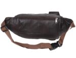 K London Genuine Leather Waist Bag for Men & Women | Brown Travel Pouch, Passport Holder & Belt Bag | Multi Pocket Fanny Pack with Adjustable Strap | Stylish Crossbody Utility Bag (1276_BRN) - Image 7