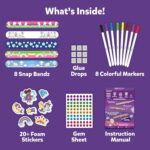 Skillmatics Craft Activity - Snap Bandz, Unicorns & Princesses, DIY Art & Craft Activity, Mess-Free, Creative Kit, 8 Bands (8.6"), Gifts for Girls & Boys Ages 4, 5, 6, 7, 8, 9, 10 - Image 5