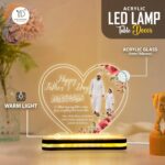 Muslim Dad Gift LED Acrylic Lamp | Islamic Father's Day Table Light | Ramadan Decor | Eid Celebration Decoration | Bedroom Night Lamp | Office Desk Ornament | Warm White Glow | (5.5x5.5 Inch) - Image 3