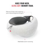 Urban Jungle Neck Pillow Pure Memory Foam Neck Pillow, Machine Washable, Comfortable & Breathable Cover, Airplane Travel Kit for Travelling - Image 3