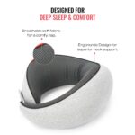 Urban Jungle Neck Pillow Pure Memory Foam Neck Pillow, Machine Washable, Comfortable & Breathable Cover, Airplane Travel Kit for Travelling - Image 4