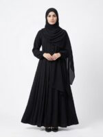 Black Abaya for Women, Full Length Modest Wear, Long Sleeve Islamic Dress - Image 3