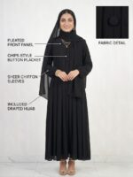 Black Abaya for Women, Full Length Modest Wear, Long Sleeve Islamic Dress - Image 4
