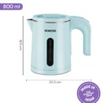Borosil 800ml Eva Cool Touch Stainless Steel Electric Kettle | Made in India | 360° Rotating Base, Auto Cut-Off, Dry Boil Protection | Boil Water for Tea, Coffee & Soup | 1 Year Warranty - Image 4