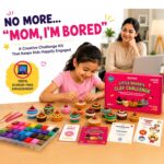 Little Baker's Clay Challenge Kit with 48 Colors Air Dry Clay & 12 Levels | Non-Toxic & Suitable for Age 3+ | Builds Fine Motor Skills & Keeps Kids Engaged for 25+ Hours - Image 3