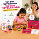 Little Baker's Clay Challenge Kit with 48 Colors Air Dry Clay & 12 Levels | Non-Toxic & Suitable for Age 3+ | Builds Fine Motor Skills & Keeps Kids Engaged for 25+ Hours - Image 8