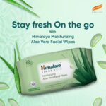 Himalaya Moisturising Aloe Vera Facial Wipes, 25 Count - Image 3