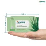 Himalaya Moisturising Aloe Vera Facial Wipes, 25 Count - Image 8