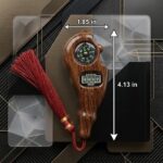 Digital Finger Counter for Pooja Meditation Prayer with Compass & Tassel | No Battery Required | Wood Grain Finish | Prayer Beads Counter (Pack of 1) (Random Color) - Image 4
