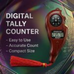 Digital Finger Counter for Pooja Meditation Prayer with Compass & Tassel | No Battery Required | Wood Grain Finish | Prayer Beads Counter (Pack of 1) (Random Color) - Image 7