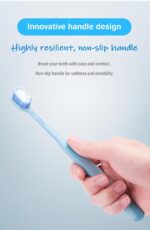 SuMSzz Tooth Brush Set - Pack of 5 Pcs for Kids & Adults, Spiral Silky Super Soft Bristles for Sensitive Teeth, Soft Bristles Manual Tooth Brush for Adults (Silky 5 pcs) - Image 4