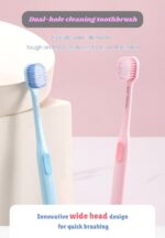 SuMSzz Tooth Brush Set - Pack of 5 Pcs for Kids & Adults, Spiral Silky Super Soft Bristles for Sensitive Teeth, Soft Bristles Manual Tooth Brush for Adults (Silky 5 pcs) - Image 5