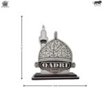 Qadri MDF Wooden Dome Showpiece Islamic Spiritual Table Decor Laser-Cut Mosque Design for Home, Office & Car Dashboard - Image 3