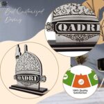 Qadri MDF Wooden Dome Showpiece Islamic Spiritual Table Decor Laser-Cut Mosque Design for Home, Office & Car Dashboard - Image 5