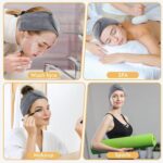 Face Wash Headband for Skincare and Makeup, Soft Fabric Hair Band with Hook and Loop Closure, Adjustable Head Wrap for Facial Use (Multi Color Pack Of 3) - Image 4