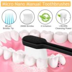 Reelan (Pack of 6) Toothbrush for Sensitive Gums, Micro Fur Manual Toothbrush with 20000 Soft Floss Bristle for Men, Women, Elderly, Braces and Gum Recessions, Protect Fragile Gums - Image 4
