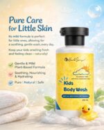 Herbsense Kids Shampoo & Kids Body Wash Combo Pack, Plant Based, Pure Natural & Safe, Tear Free, (Pack of 2, 200ml x 2) For Age 1+ Years - Image 3
