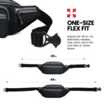 FATMUG Waist Pouch, Money Belt Pouch for Travel, Running, Jogging, Cycling, Hiking, Outdoor- Dark Grey - Image 4