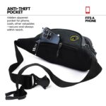 FATMUG Waist Pouch, Money Belt Pouch for Travel, Running, Jogging, Cycling, Hiking, Outdoor- Dark Grey - Image 6
