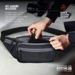 FATMUG Waist Pouch, Money Belt Pouch for Travel, Running, Jogging, Cycling, Hiking, Outdoor- Dark Grey - Image 9