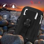 GOCART WITH G LOGO Men's Outdoor Tactical Waist Bag EDC Molle Belt Waist Pouch Security Purse Phone Carrying Case (Black) - Image 5
