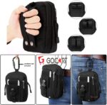 GOCART WITH G LOGO Men's Outdoor Tactical Waist Bag EDC Molle Belt Waist Pouch Security Purse Phone Carrying Case (Black) - Image 6