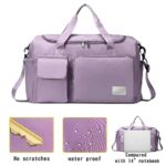 6 Pocket Multipurpose Duffle Bag for Gym and Travel with Dedicated Shoe Compartment | Water Resistant Nylon Weekend Overnight Bag for Men & Women. (Pack of 1) - Image 5