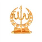 Golden Allah Table Showpiece with Decorative Stones – Spiritual Islamic Car Dashboard & Home Decor - Image 5