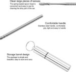 BLINE Ear Wax Cleaner Reusable Ear Cleaning Tool Set with Storage Box Ear Wax Remover Tool Kit with Ear Cleaner and Spring Ear Buds Cleaner 6 Pcs Stainless Steel - Image 4
