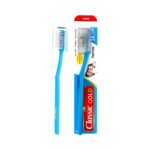 Classic Gold Supreme Manual Toothbrush for Adults | With Hard Dupont Tynex Bristles for Healthy Gums and Anti Bacterial Cover Cap | Pack of 12 Pieces - Multicolor - Image 4