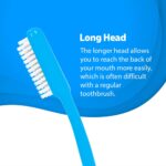 Classic Gold Supreme Manual Toothbrush for Adults | With Hard Dupont Tynex Bristles for Healthy Gums and Anti Bacterial Cover Cap | Pack of 12 Pieces - Multicolor - Image 5