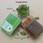 Earthy Sapo Handmade Mint Freshness Bathing Soap, 100g - Image 5