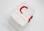 Param Mini Plastic Emergency Medicine Kit Box Chest with Removable Inner Tray and Carrying Handle - Image 8
