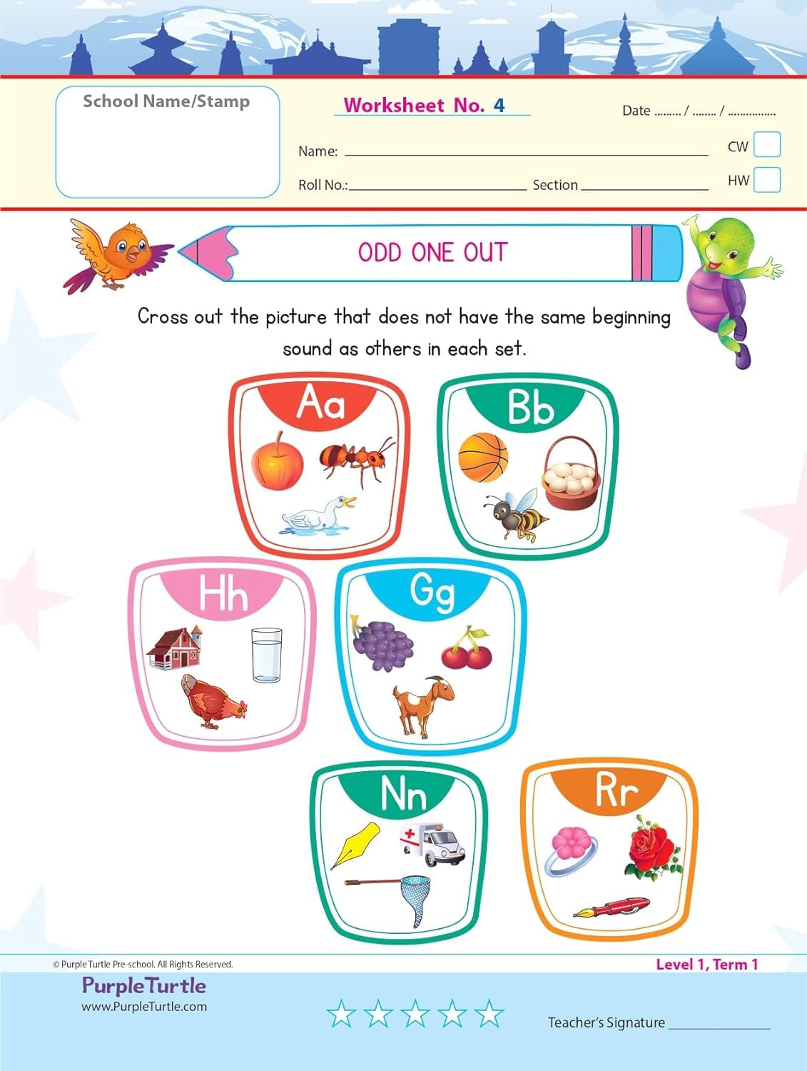 Purple Turtle Summer Holiday Activity Kit for Kids | Hindi Swar Lekhan (स्वर लेखन) Book, Storybook, Coloring Book & 50 Worksheets | 100+ Fun Learning Activities | For Kids Ages 3-6 - Image 5
