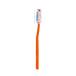 Classic Gold Supreme Medium Manual Toothbrush For Adults | With Dupont Tynex Bristles and Crystal Clear Anti Bacterial Cap | Pack of 12 Pieces - Multicolor - Image 3
