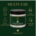 Korai Pure Aloe Vera Gel for Face & Hair | Pure & Natural with Vitamin E | Hydrating & Soothing Skin Care | Multipurpose Gel for Acne, Sunburn & Dryness | - Image 9